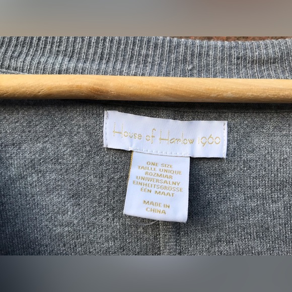 House of Harlow 1960 - Poncho - V Neck - Throw on - Jumper - One Size - Viscose - Picture 3 of 4